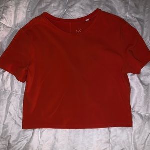 Orange basic cropped tee size S from pacsun